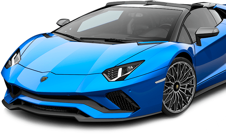 WSP Marbella luxury car rentals Lamborghini blue